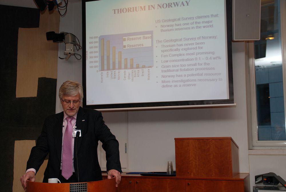 LANGT IGJEN: Lederen for Thoriumutvalget, professor Mikko Kara, sier Norge har langt igjen før det blir realistisk med atomkraft fra thorium.