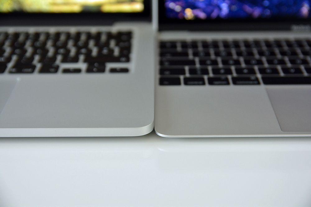 En 13 tommers MacBook Pro og MacBook.