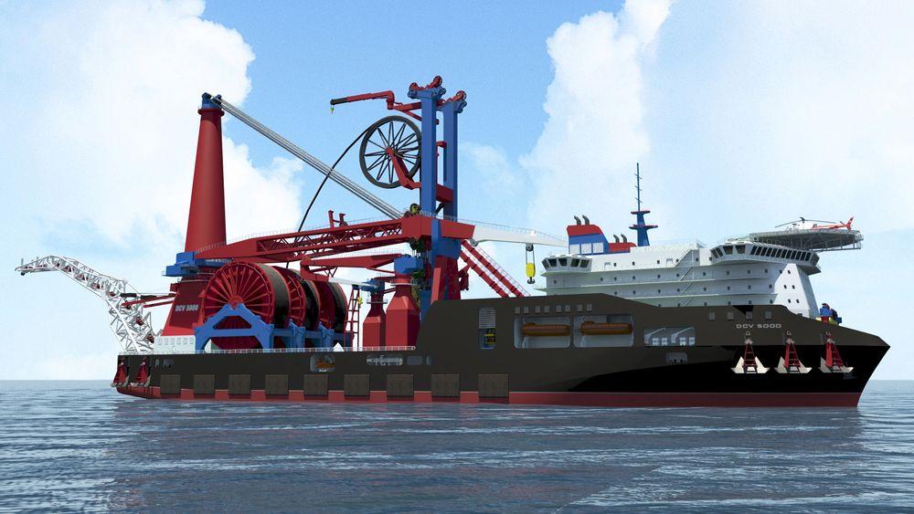 Wuchang Shipbuilding Industry Group skal levere rørleggings- og konstruksjonsskipet i første halvår 2018. 