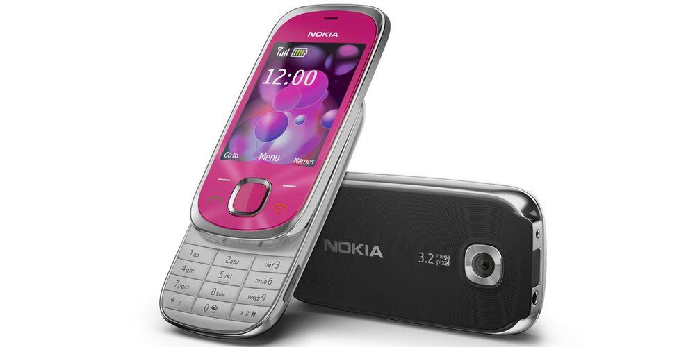 Nokia 7230 kommer i flere farger.