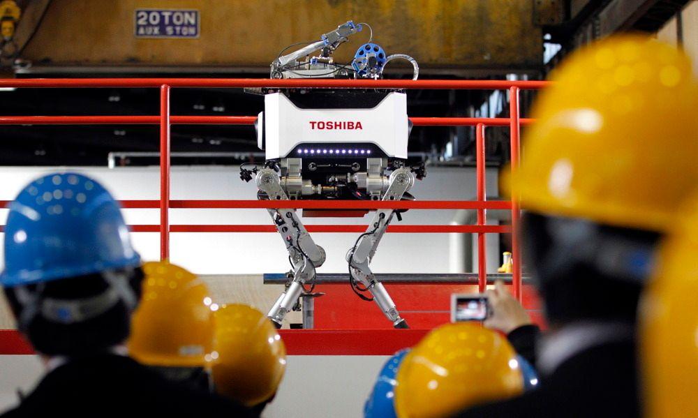 Toshiba har utviklet denne roboten som tåler store mengder radioaktiv stråling.