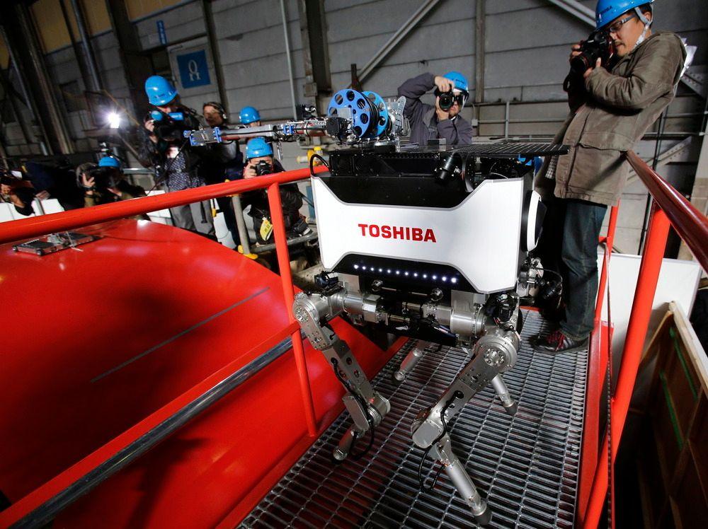 Roboten ble vist frem for journalister i Yokohama på onsdag.