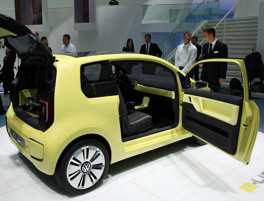 VW E-Up! er fortsatt på konseptstadiet, men blir tyskernes første elbil når den kommer for salg i 2013.