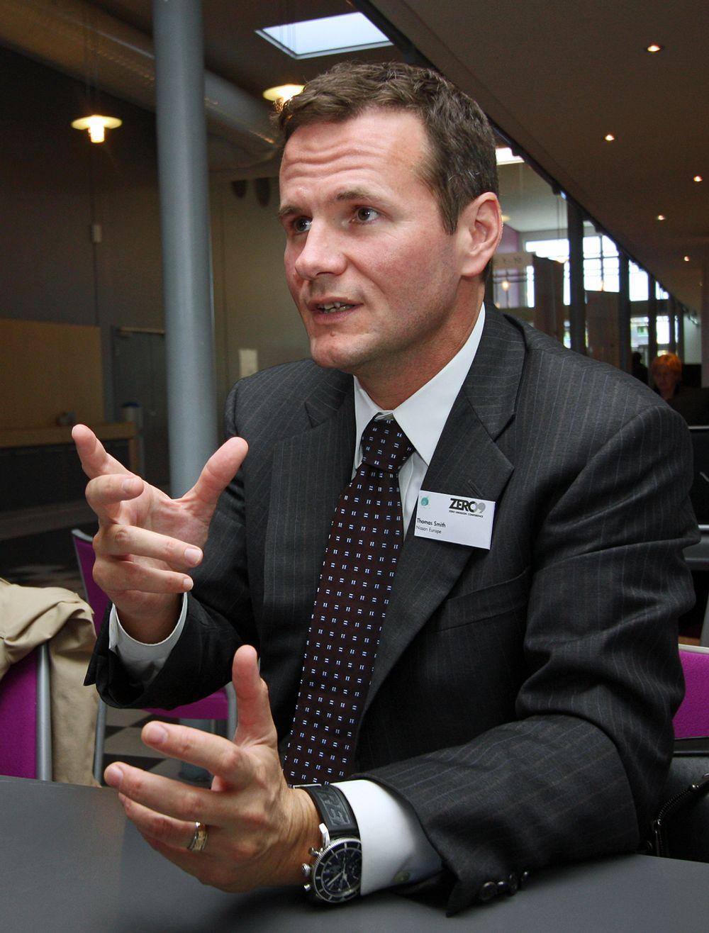 Thomas Smith er markedsdirektør i Europa for Nissans elbiler, firehjulstrekkere og sportsbiler.