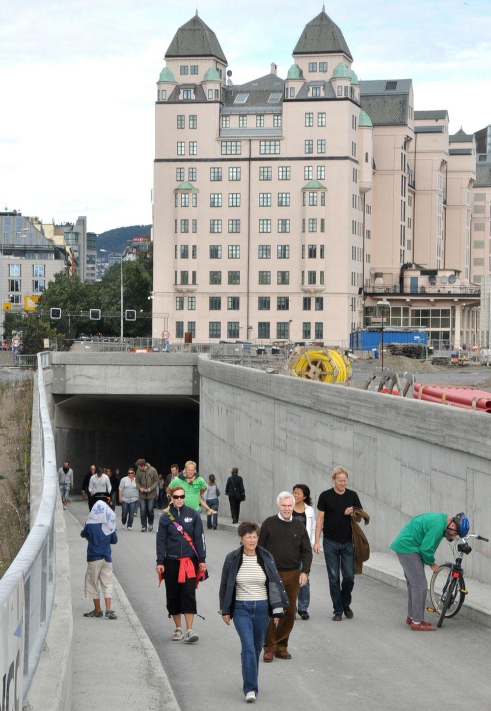 Om to år blir dette pårampe for østgående trafikk i Bjørvikatunnelen