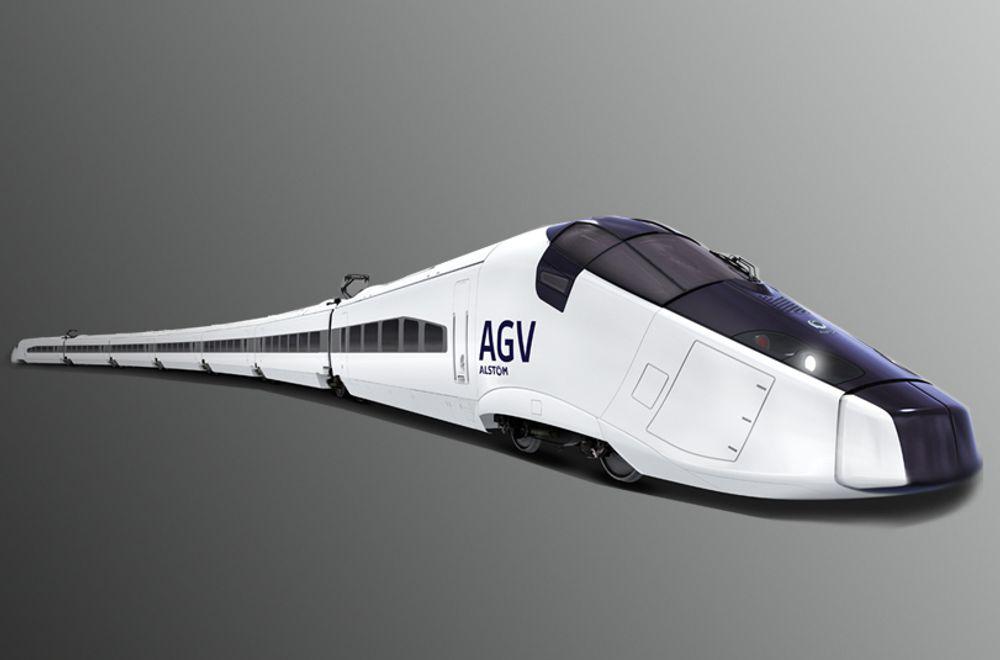 SATSER: Alstom sier de har benyttet samtlige suksessteknologier fra fartsrekorden med forgjengeren TGV i 2007 - men i forbedret utgave - under bygging av den nye AGV-en.
