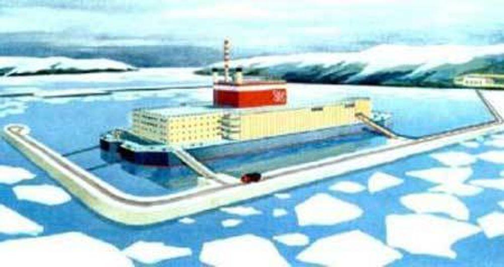 Skisse av et flytende atomkraftanlegg, 2006.