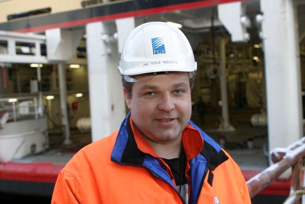 SEISMIKK-SJEF: Jan Terje Rødseth er ansvarlig for innsamlingen av seismikkdata i PGS.