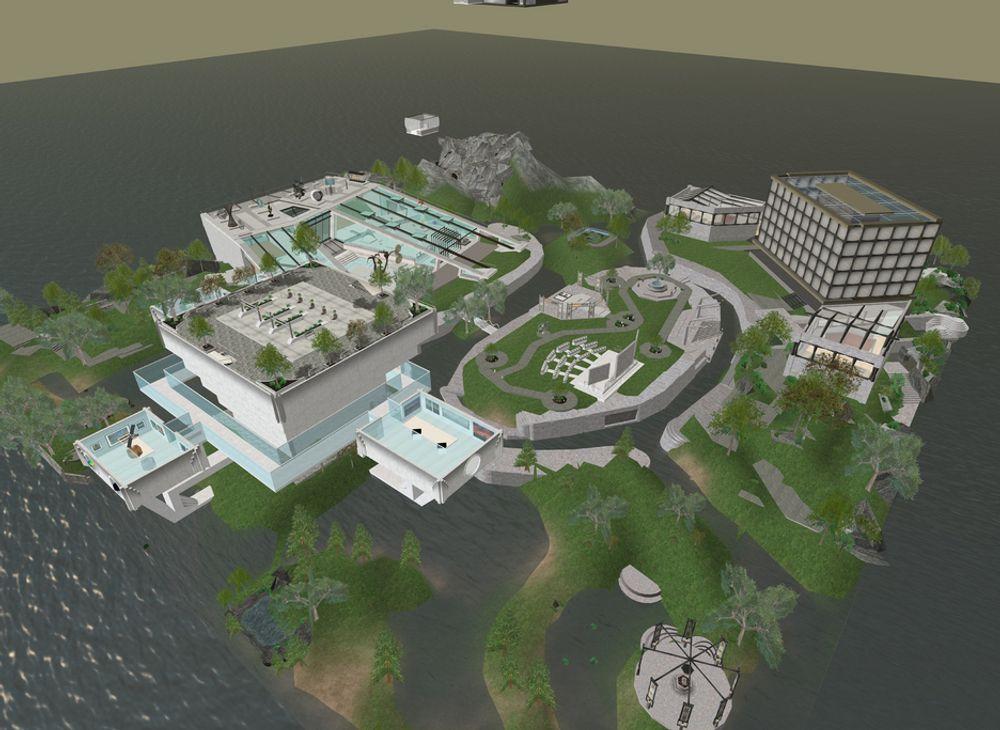 NÆRINGSLIVET ER MED: IBM har åpnet kontorer i den virtuelle verdenen Second Life. Foto: Linden Reseach