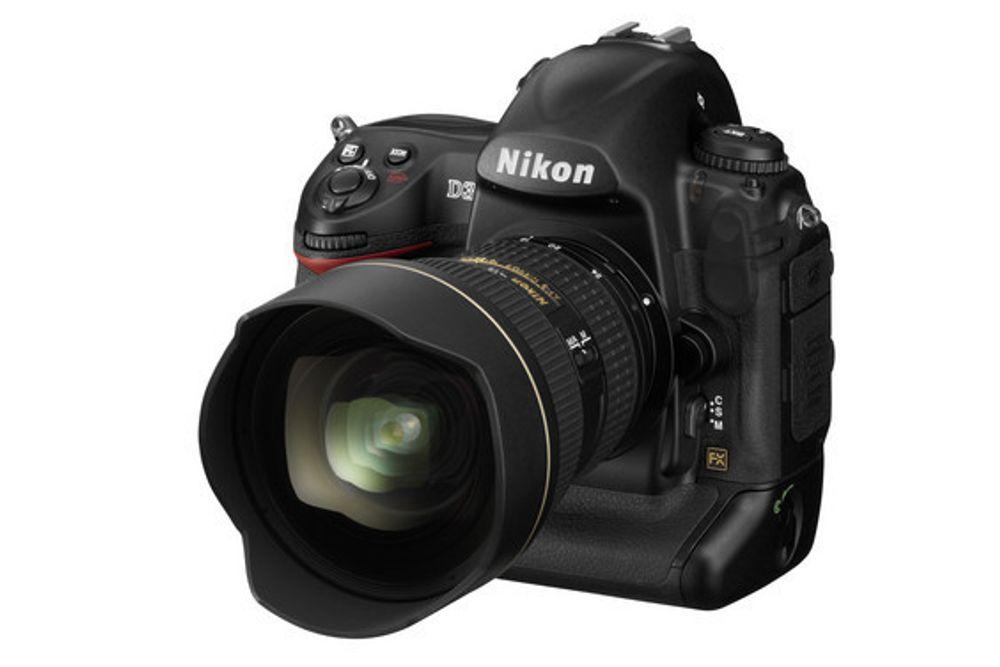 Nikon D3. Digital speilrefleks. Kamera. Digitalt. Minnebrikke. Digitalkamera. Forbrukerteknologi. Foto. Fotografi. Fotograf.