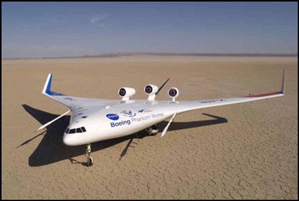 Slik ser det ut, NASA og Boeings nye Blended Wing Body-fly.