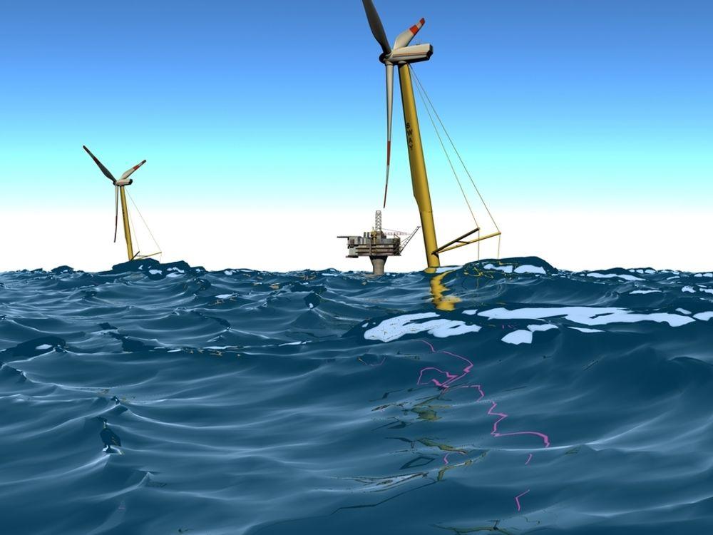 Vindturbiner på dypt vann er prosjektert av norske Sway.