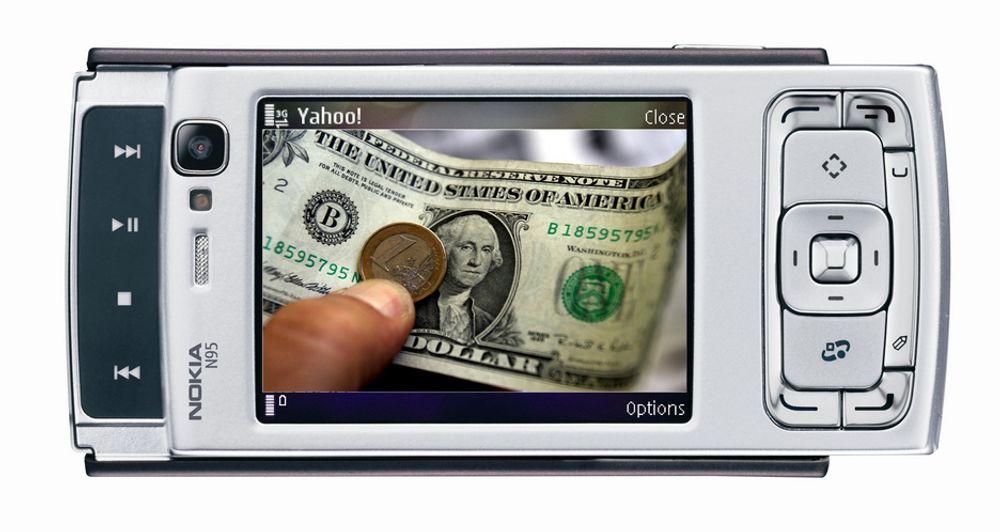 BILLIG: Du kan spare over 1600 kroner om du kjøper Nokia N95 i USA. Den lave dollarkursen har skylda.