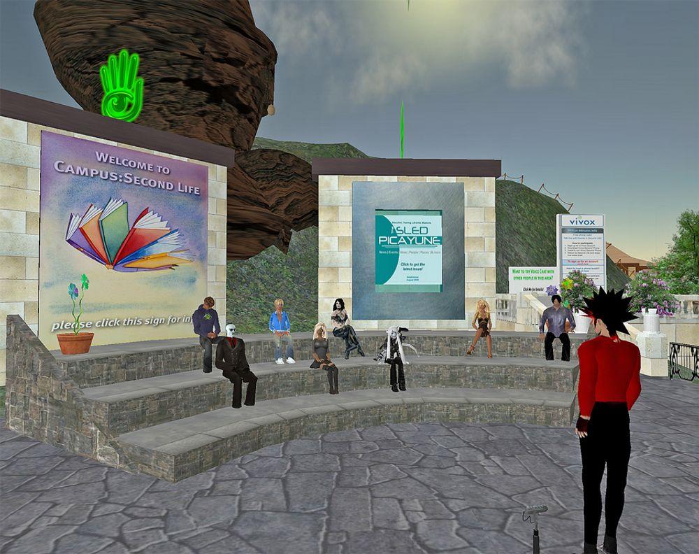UNDERHOLDNING:Det er hundrevis av seminarer, foredrag og konserter i Second Life daglig.