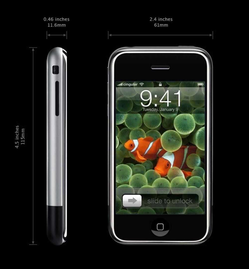 iPhone - liten og lekker.