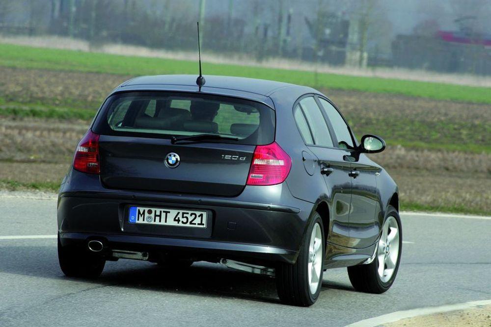 LAVT UTSLIPP: BMW 120 diesel med 177 hk, har et CO2-utslipp på bare 129 gram/km, men blir mange titusen kroner dyrere enn nødvendig på grunn av  hestekraftavgifter.