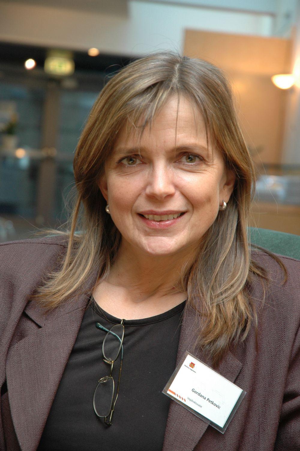 Senioringeniør Gordana Petkovic, Vegdirektoratet. Ansvarlig for prosjektet Klima og transport