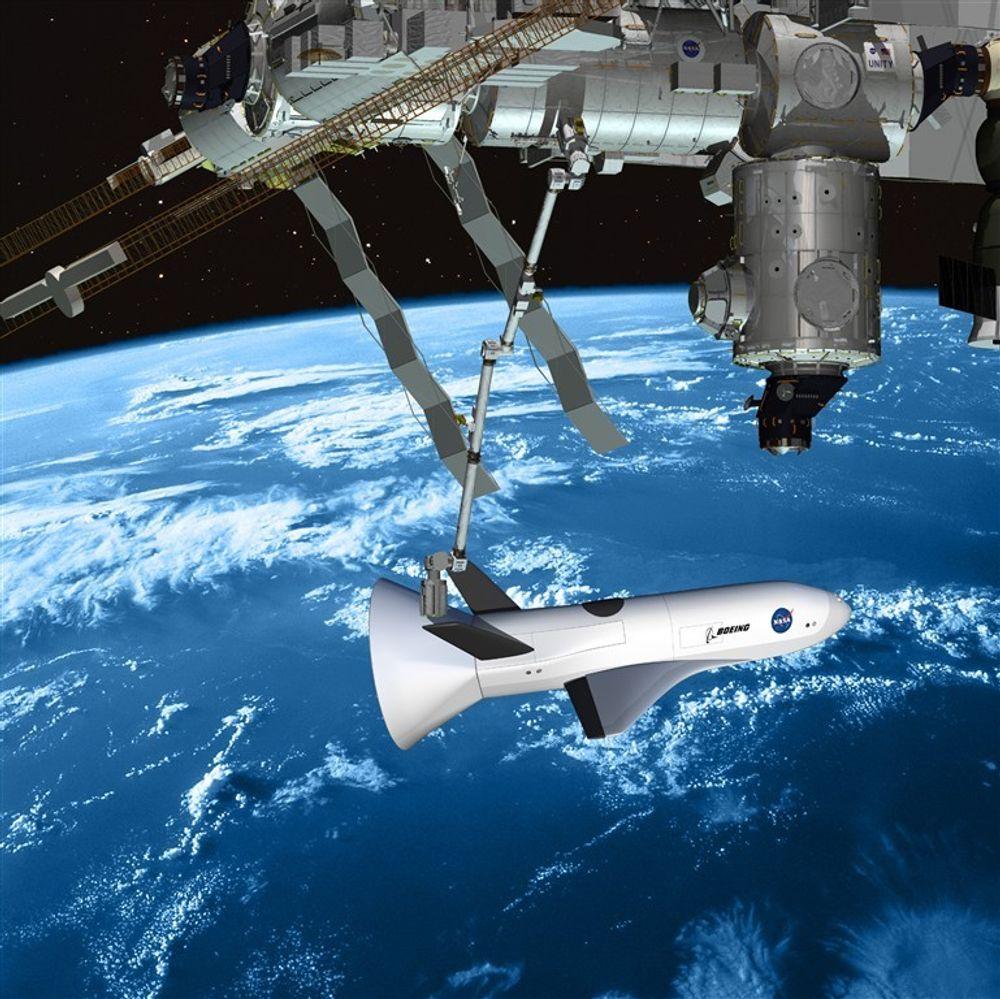 Slik tenker Boeings ingeniørerseg neste generasjon romferge, den som enda mer økonomisk og enda sikrere skal bidra til kommende vedlikehold og utvidelser av ISS.