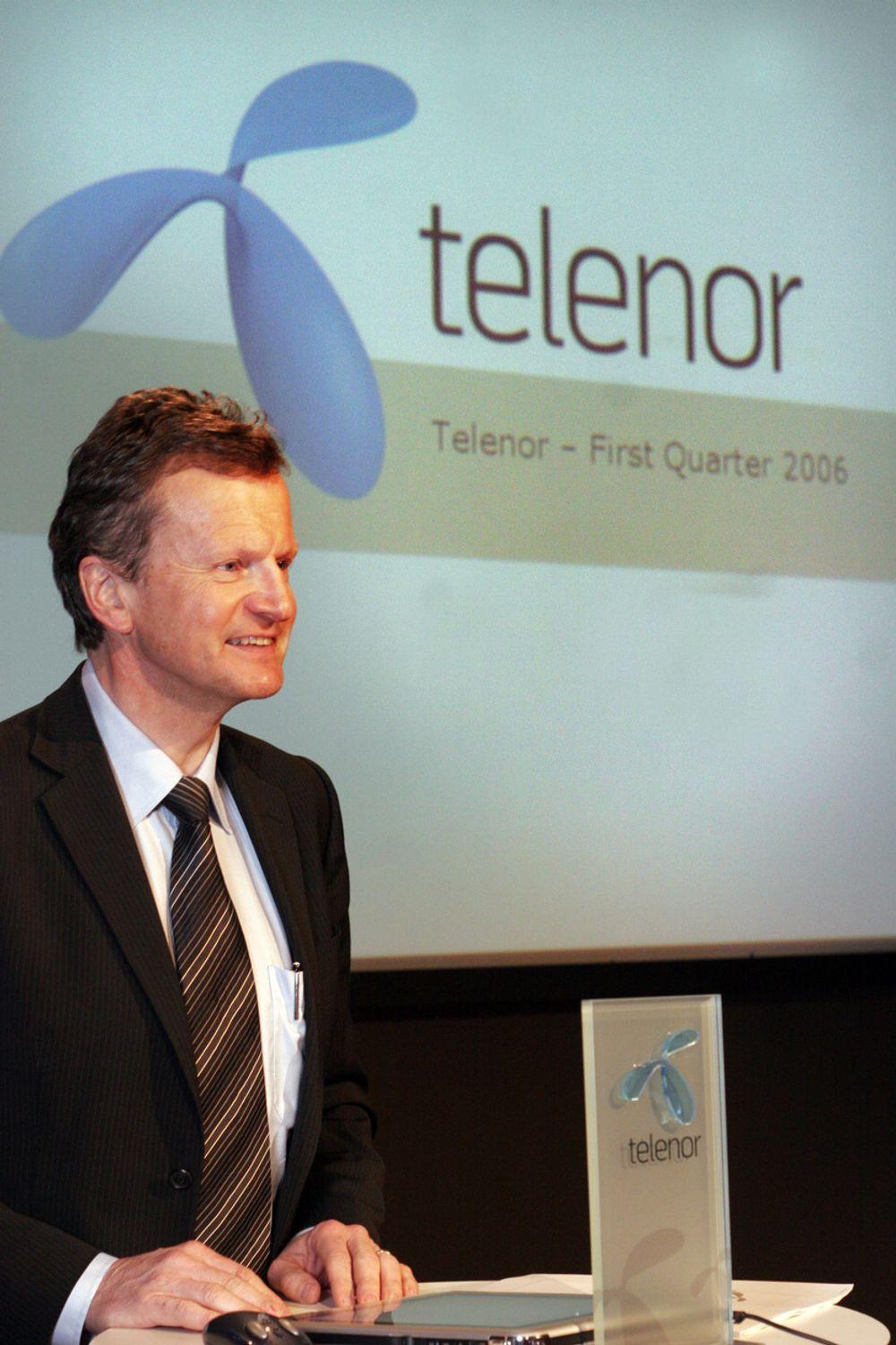 FESTKLAR: Konsernsjef Jon Fredrik Baksaas og Telenor vil i Barcelona legge frem resultattall, samt vise seg fram for den internasjonale mobilbransjen.