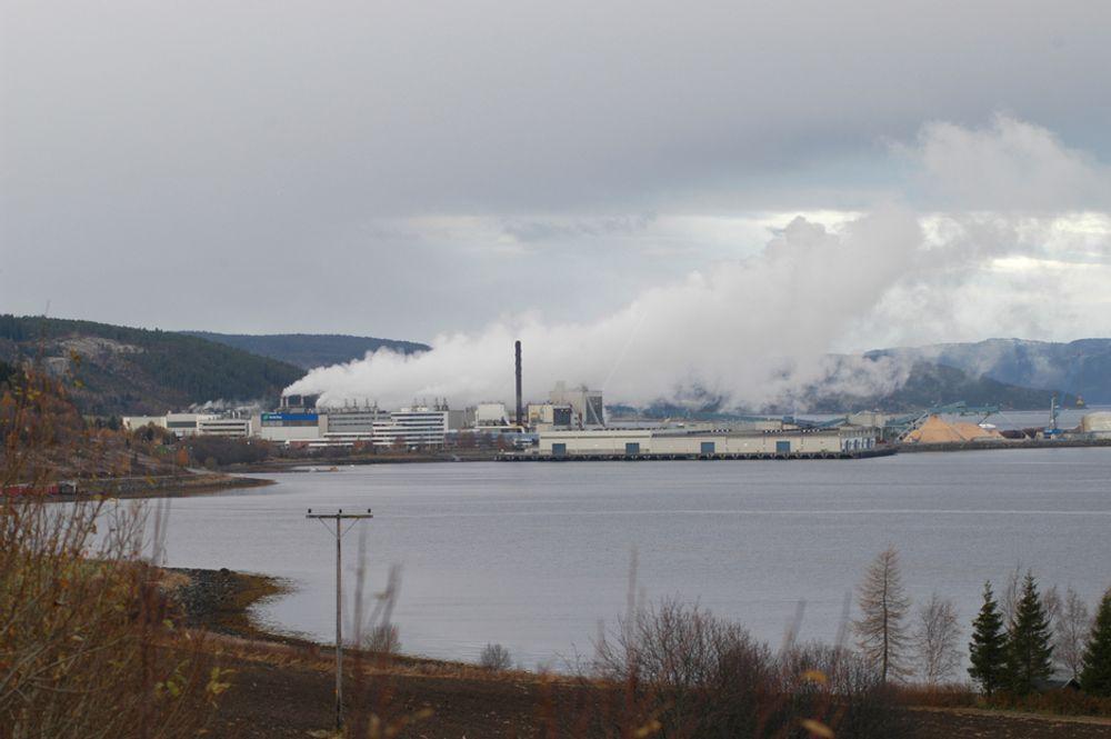 VARME: Kraftvarmeverket skal bygges ved Norske Skogs papirfabrikk på Skogn og levere varme til fabrikken.