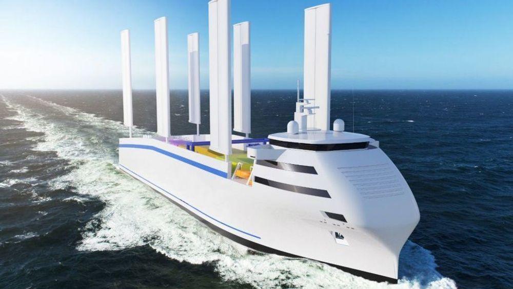 VPLP Design mener havgående skip kan spare mellom 18 og 42 prosent drivstoff med Oceanwings.