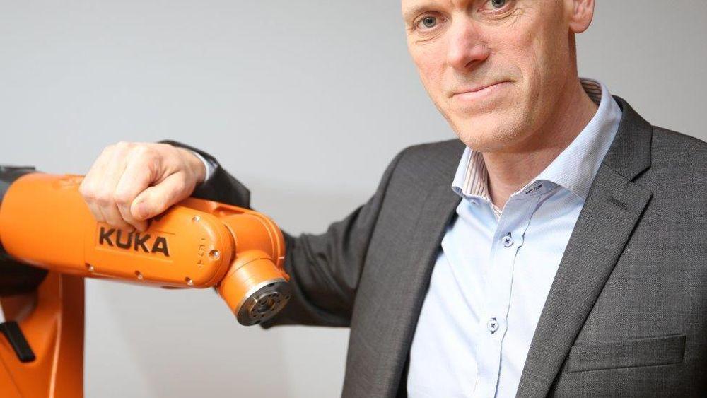 Jonas Glimdén er ny sjef for Kuka-robotene i Norden, inklusiv Norge.