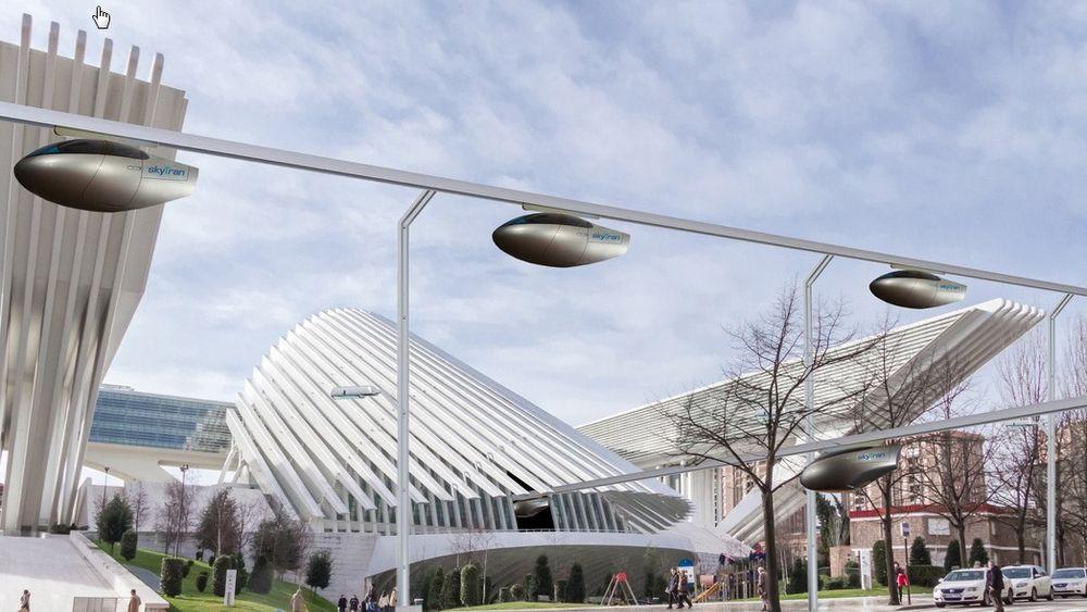I 2018 skal verdens første Skytran-bane stå klar i Tel Aviv. 