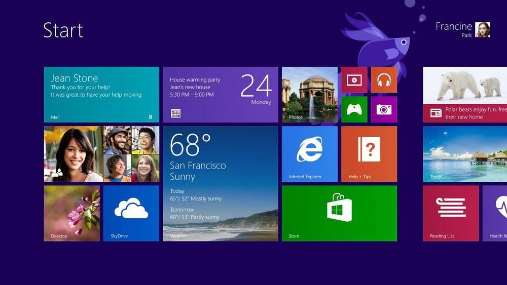 Gratis oppgradering: Gladmelding til alle Win 8-brukere: Windows 8.1 blir en gratis oppgradering.  