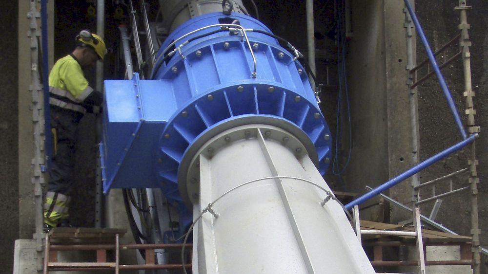LAVT TRYKK: Cleanpowers Turbinator-aggregat er laget for småkraft med lave fallhøyder.