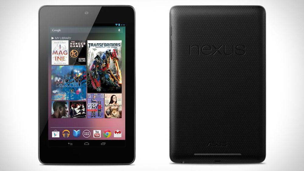 Nettbrett og smarttelefoner vil fortsette sin formidable vekst i 2013, men prisen folk ønsker å legge i et brett er blitt langt lavere, ifølge den amerikanske  elektronikkbransjeorganisasjonen CEA. Her Google Nexus 7. 