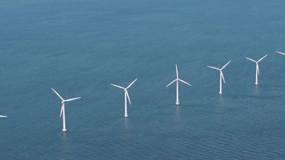 TIL HAVS: Vindturbiner ute i sjøen er ikke nytt. Dette er Middelgrunden utenfor København. Norge vil plassere vindturbinene lengre ute. Da trenger vi mer kunnskap.