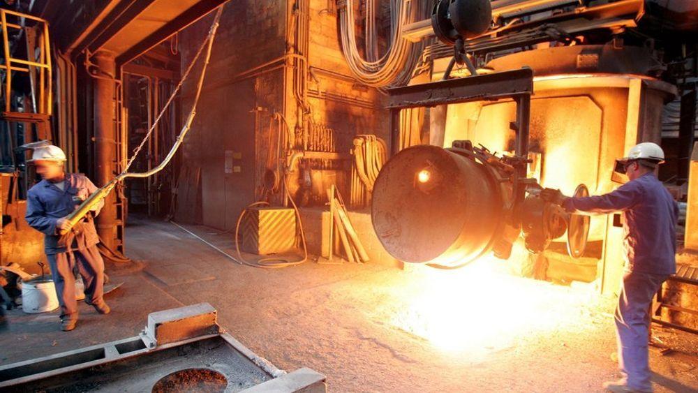 Metallindustrien hadde en liten oppgang i siste tre måneders periode.