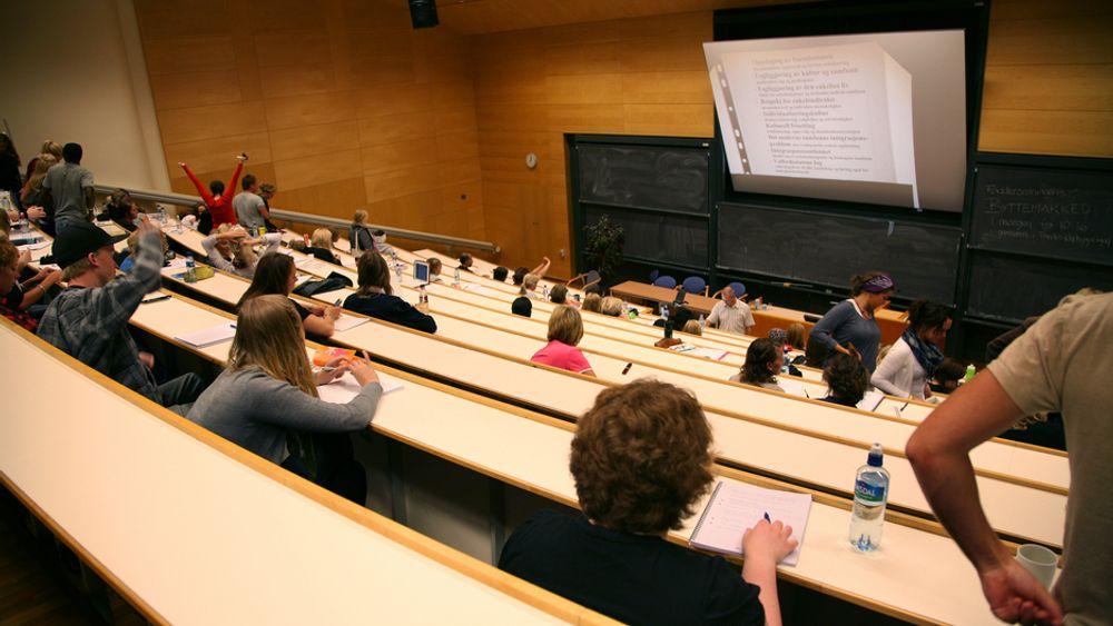 UTSPILL: Hvis Høyre-studentene får det som de vil, kan du måtte betale for å overvære forelesninger ved Universitetet i Oslo og de andre lærestedene i landet.