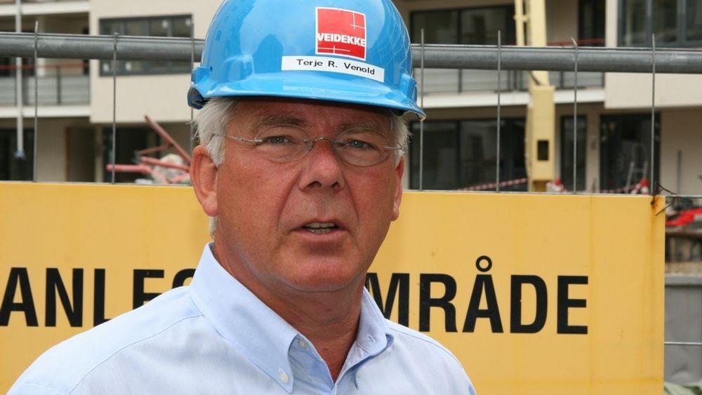 SKUFFET: Etter 22 år i Veidekke må konsernsjef Terje Venold håndtere selskapets mest alvorlige krise.
