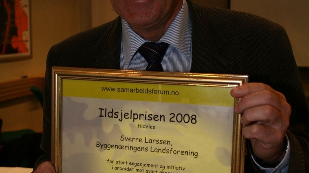 KJEMPER: Sverre Larssen har kjempet mot svart arbeid i en årrekke, nå kommer anerkjennelsen i form av Ildsjelprisen.
