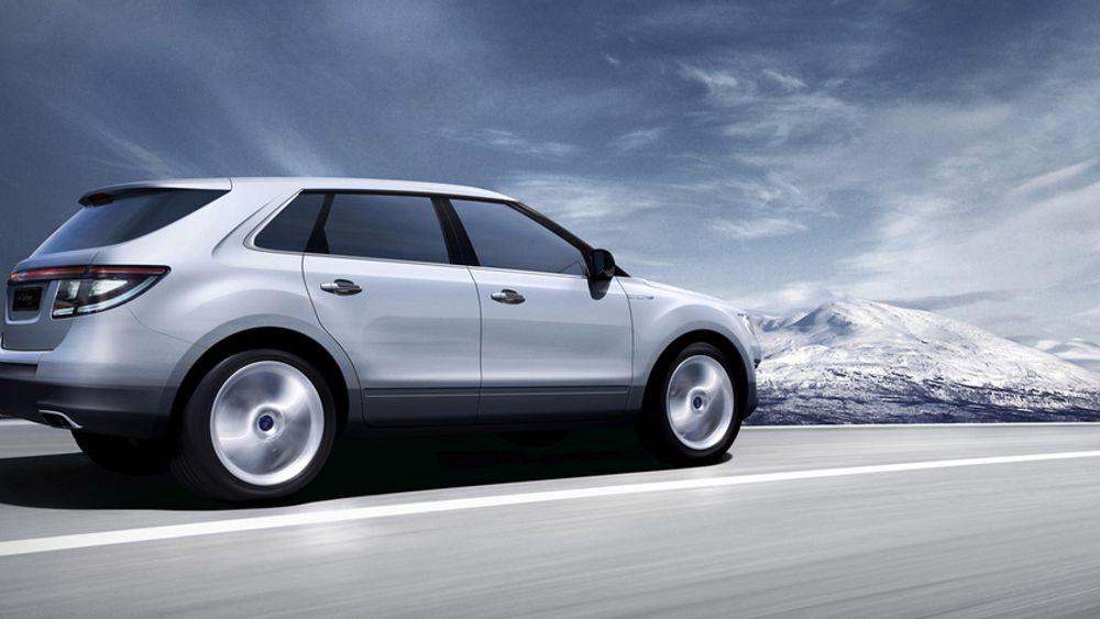 SAABS REDNING?: Saab 9-4x ble presentert på Detroit-messa tidligere i år og kommer for salg i 2009. Bilen skal produseres i USA på en ny GM-plattform.