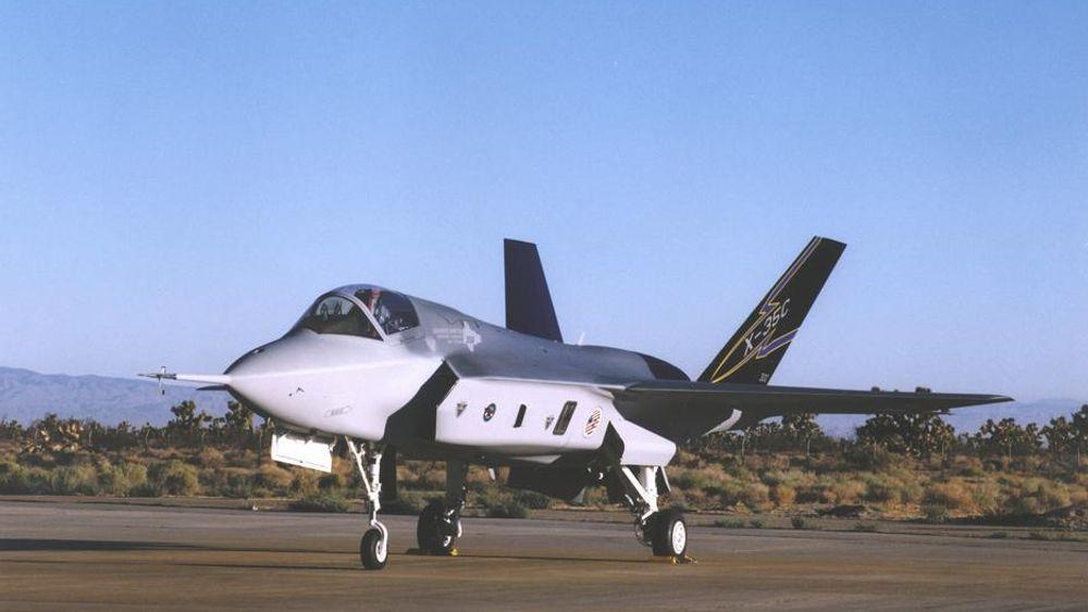 PÅ BAKKEN: Lockheed Martins JSF - Joint Strike Fighter - siste generasjons jagerfly.