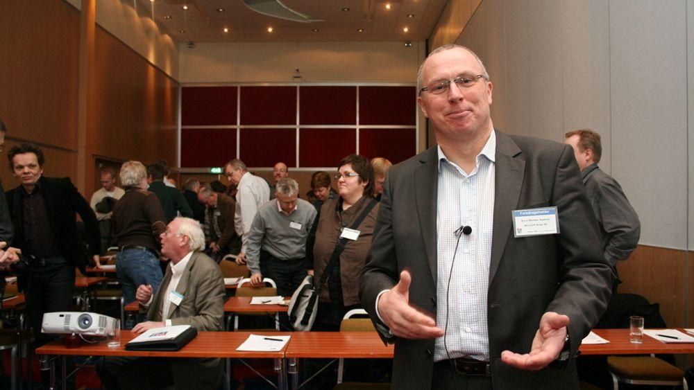 Adm. dir. Knut Morten Aasrud, Microsft Norge, på Software 2008, SAS Radisson Oslo