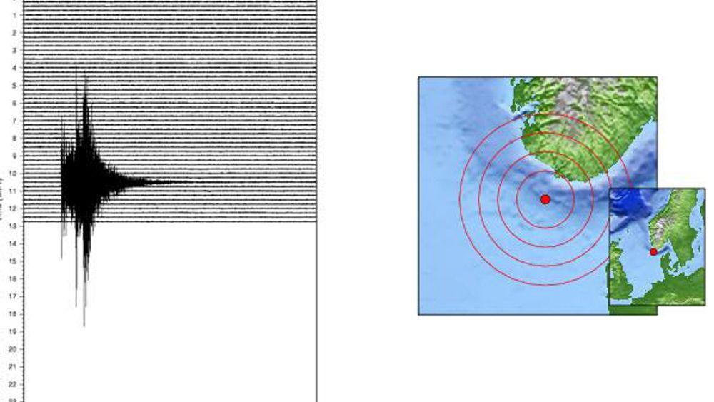 REGISTRERT: De seismiske signalene ble registrert av NORSAR. Episenteret var 57,7°N og 6,3°E.
