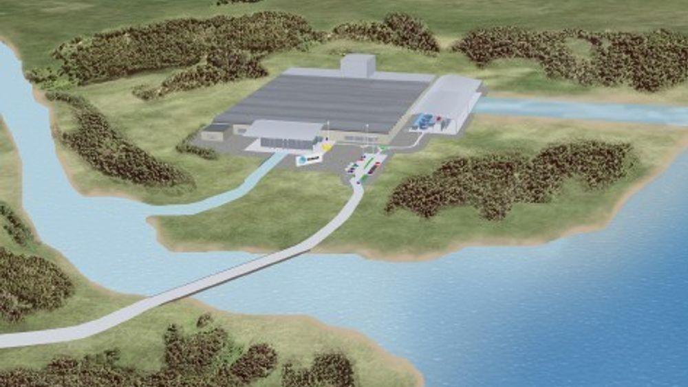 Saltkraftverk kan bygges i fri luft eller under bakken ved utløpet av elver i havet. Den beste plasseringen er ved eksisterende vannkraftverk, der det allerede finnes infrastruktur. Illustrasjon.
