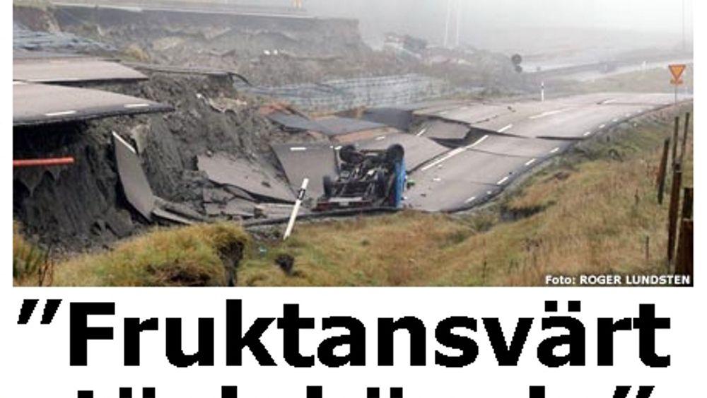 DRAMATISK: Jordraset har gitt svenskene en støkk.