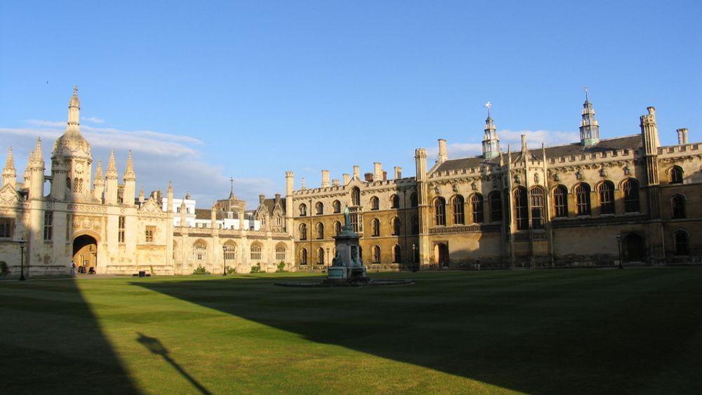 Nedgangen er størst i Storbritannia. Her Cambridge University.