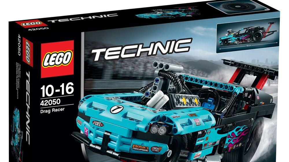 I julekalenderen i dag kan du vinne et Lego Technic Drag Racer-sett.