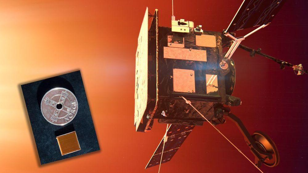 I bane rundt sola: Bitvis i Asker har utviklet styresystemet for solpanelet som henter inn strøm til ESA-satellitten Solar Orbiter.  Arbeidet er komprimert på en FPGAer brikke.