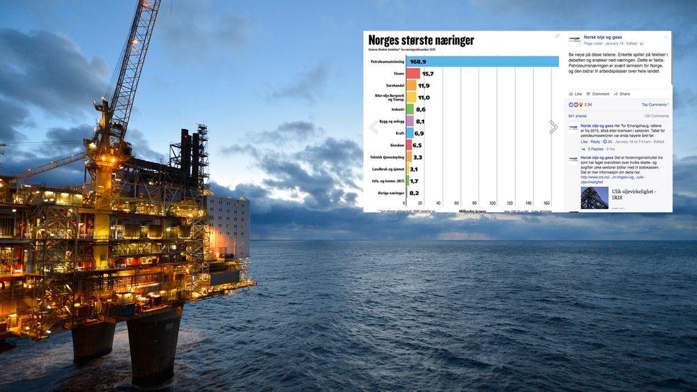 Oljebransjens lobbyorganisasjon Norsk olje og gass mener at enkelte spiller på følelser og ikke fakta i oljedebatten.