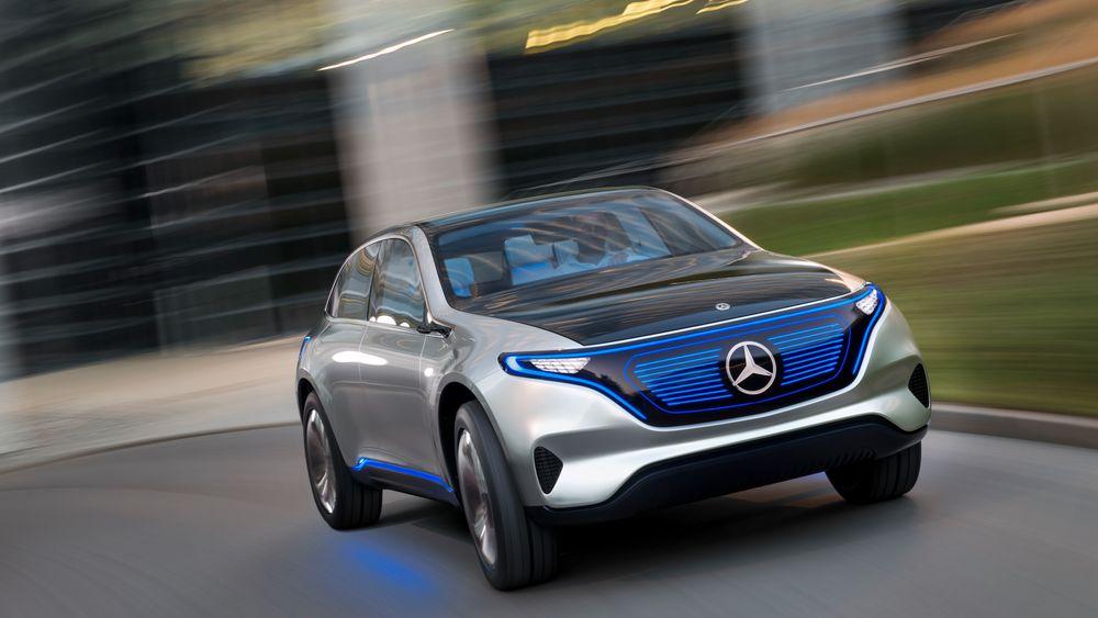 Daimler og Uber inngår avtale om selvkjørende biler. Bildet viser elbilkonseptet Mercedes-Benz EQ.