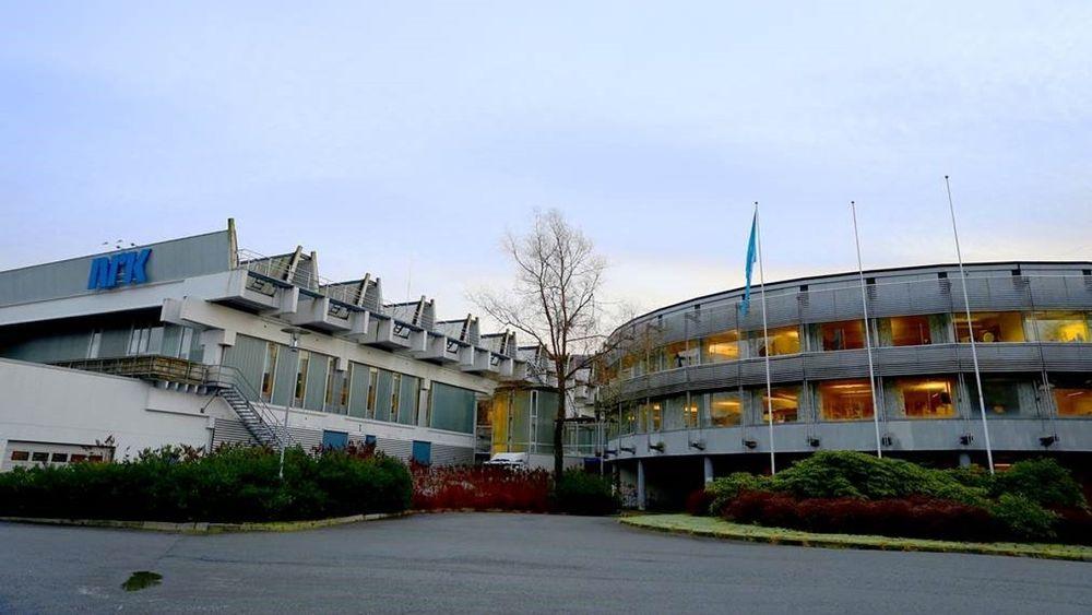 I alt er 300 kvadratmeter berørt av lekkasjen i det gamle NRK-bygget på Minde i Bergen.