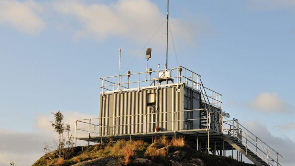 NILUs målestasjon på Birkenes i Agder måler blant annet konsentrasjonen av metan i lufta. 