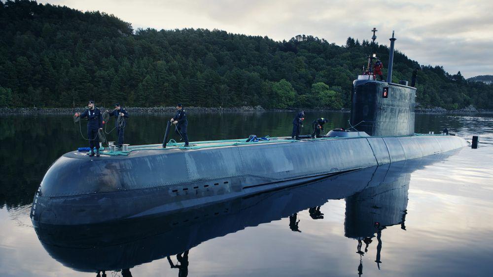 Den norske ubåten KNM Uthaug i Ula-klassen. Det danske forsvaret har ingen egne ubåter.